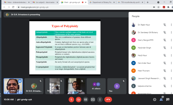 Webinar on Polyploidy